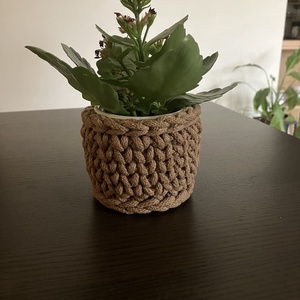 Horgolt tároló - otthon & életmód - dekoráció - asztal és polc dekoráció - asztaldísz - Meska.hu