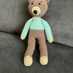 Horgolt macika - játék & sport - plüssállat & játékfigura - maci - Meska.hu