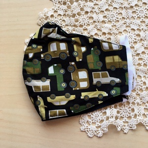 Autós maszk, női gumis orrú arcmaszk, designer textil maszk - Meska.hu