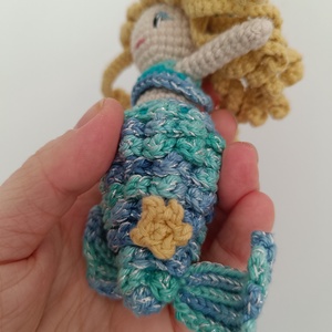 Horgolt öltoztethető Sellő  - játék & sport - plüssállat & játékfigura - teknős - Meska.hu