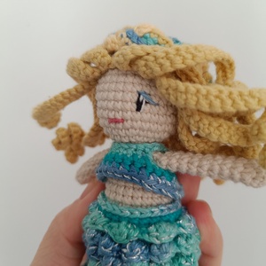 Horgolt öltoztethető Sellő  - játék & sport - plüssállat & játékfigura - teknős - Meska.hu