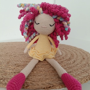 Horgolt vidám baba , Játék & Sport, Plüssállat & Játékfigura, Ember, Horgolás, Hímzés, MESKA