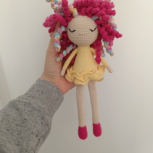 Horgolt vidám baba  - játék & sport - plüssállat & játékfigura - ember - Meska.hu