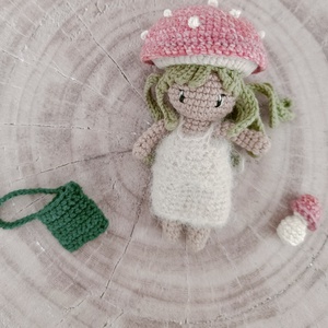 Horgolt gomba Baba - játék & sport - plüssállat & játékfigura - ember - Meska.hu