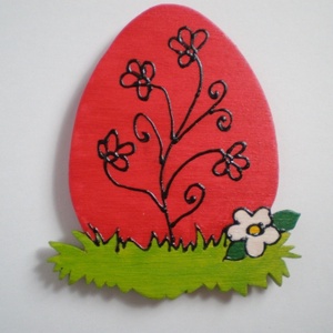 Virágos tojás - Meska.hu