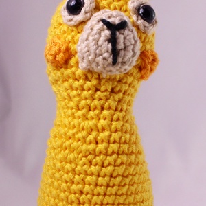 Elek, a láma amigurumi - játék & sport - plüssállat & játékfigura - láma - Meska.hu