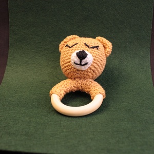 Maci csörgő amigurumi, Játék & Sport, 3 éves kor alattiaknak, Csörgő, Horgolás, Hímzés, MESKA