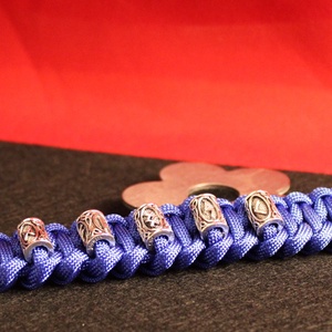 Férfi Cobra állcsont mintás paracord túlélő karkötő - ékszer - karkötő - fonott karkötő - Meska.hu