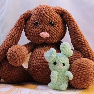 Nyuszi plüss, puha bújós , Játék & Sport, Plüssállat & Játékfigura, Nyuszi, Horgolás, MESKA