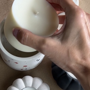Őszi szójagyertya 230g utálntöltő, Molan tégelyhez - otthon & életmód - gyertya, illat, aroma - gyertya - Meska.hu