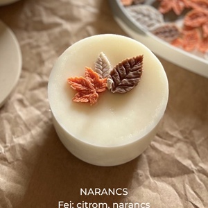 Őszi szójagyertya 90g utálntöltő, Molan tégelyhez - otthon & életmód - gyertya, illat, aroma - gyertya - Meska.hu
