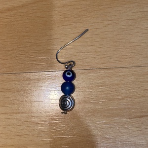 Evil eye fülbevaló - ékszer - fülbevaló - lógó fülbevaló - Meska.hu