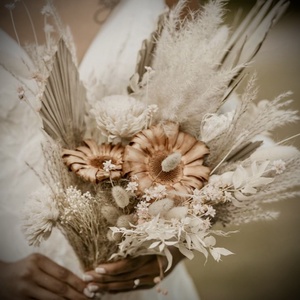 BOHO PAMPAS ELEGANCE-Menyasszonyi Csokor-Szárazvirág Csokor Esküvőre-Dobócsokor- - esküvő - menyasszonyi- és dobócsokor - Meska.hu