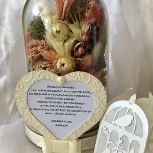 �KÖSZÖNÖM -Esküvői Búra-Édesanya vagy Nagymama Köszöntő Ajándék Esküvőre- - esküvő - emlék & ajándék - szülőköszöntő ajándék - Meska.hu