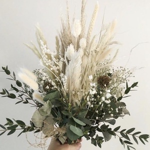 BOHO-GREENERY-Menyasszonyi Csokor-Szárazvirág Csokor- - esküvő - menyasszonyi- és dobócsokor - Meska.hu