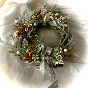 TÉLI ERDŐ-Téli-Karácsonyi Ajtódísz-Téli Koszorú-Kopogtató- - Meska.hu