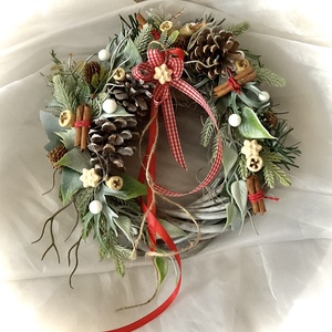 TÉLI CSILLAGOK-Téli-Karácsonyi Ajtódísz-Téli Koszorú-Kopogtató-, Karácsony, Karácsonyi lakásdekoráció, Karácsonyi ajtódíszek, Virágkötés, MESKA