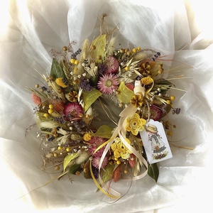 �VADVIRÁGOK-Szárazvirág Koszorú-Szárazvirág Kopogtató-Ajtódísz-, Otthon & Életmód, Dekoráció, Ajtó- és ablak dekoráció, Ajtódísz & Kopogtató, Virágkötés, MESKA