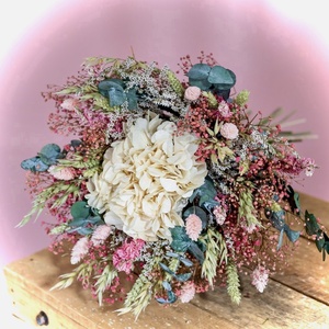 �BOHO-FLOWERS-Menyasszonyi Csokor-Szárazvirág Csokor- - esküvő - menyasszonyi- és dobócsokor - Meska.hu