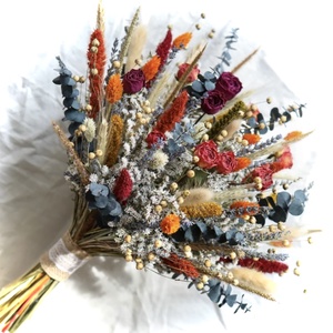 �BOHO-MINI-AUTUMN-Menyasszonyi Csokor-Szárazvirág Csokor-Őszi Menyasszonyi  Csokor- - Meska.hu