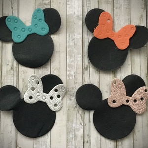 Minnie Mouse-Fülbevaló- - ékszer - fülbevaló - lógós kerek fülbevaló - Meska.hu