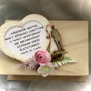 WEDDING BOX-Esküvői Pénzátadó Fadobozka-Nászajándék- - esküvő - emlék & ajándék - nászajándék - Meska.hu