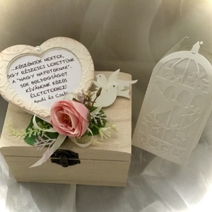 WEDDING BOX-Esküvői Pénzátadó Fadobozka-Nászajándék- - esküvő - emlék & ajándék - nászajándék - Meska.hu