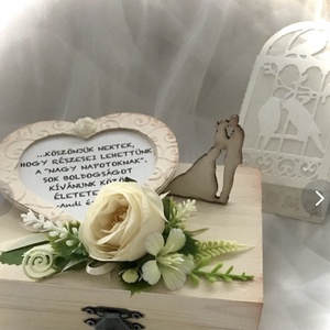 WEDDING-LUCK BOX-Esküvői Pénzátadó Fadobozka+Sorsjegy-Nászajándék- - esküvő - emlék & ajándék - nászajándék - esküvői pénzátadó doboz - Meska.hu
