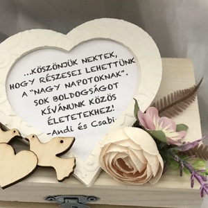 �WEDDING BOX-Esküvői Pénzátadó Fadobozka-Nászajándék- - esküvő - nászajándék - nászajándék - Meska.hu