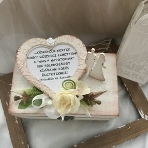 WEDDING BOX-Esküvői Pénzátadó  Fadobozka-Nászajándék- - esküvő - emlék & ajándék - nászajándék - esküvői pénzátadó doboz - Meska.hu