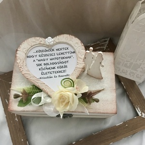 WEDDING BOX-Esküvői Pénzátadó  Fadobozka-Nászajándék- - esküvő - emlék & ajándék - nászajándék - pénzátadó doboz - Meska.hu