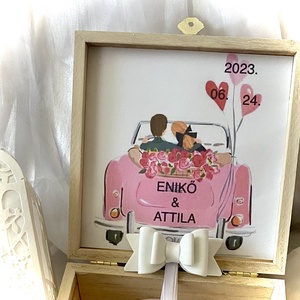 WEDDING BOX-Esküvői Pénzátadó  Fadobozka-Nászajándék- - esküvő - emlék & ajándék - nászajándék - esküvői pénzátadó doboz - Meska.hu