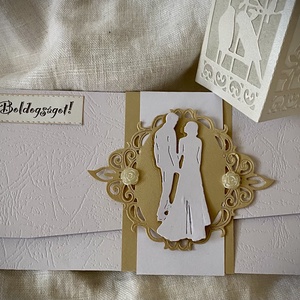 WEDDING-Pénzátadó Boríték Esküvőre- - esküvő - emlék & ajándék - nászajándék - pénzátadó boríték, kártya - Meska.hu