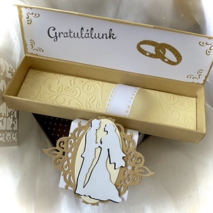  WEDDING-DAY-Pénzátadó Dobozka- Esküvőre- - esküvő - emlék & ajándék - nászajándék - esküvői pénzátadó boríték, kártya - Meska.hu