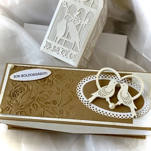  WEDDING-LUCK DAY-Pénzátadó Dobozka Sz.Sorsjeggyel- Esküvőre-, Esküvő, Emlék & Ajándék, Nászajándék, Pénzátadó boríték, kártya, Papírművészet, MESKA