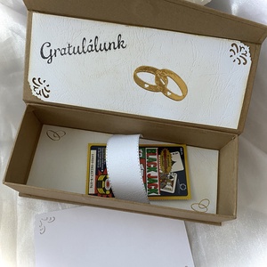  WEDDING-LUCK DAY-Pénzátadó Dobozka Sz.Sorsjeggyel- Esküvőre- - esküvő - emlék & ajándék - nászajándék - esküvői pénzátadó boríték, kártya - Meska.hu