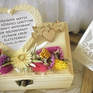 WEDDING BOX-Esküvői Pénzátadó  Fadobozka-Nászajándék- - esküvő - emlék & ajándék - nászajándék - esküvői pénzátadó doboz - Meska.hu
