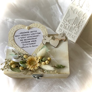 WEDDING-LUCK BOX-Esküvői Pénzátadó Fadobozka+Sorsjegy-Nászajándék- - esküvő - emlék & ajándék - nászajándék - esküvői pénzátadó doboz - Meska.hu