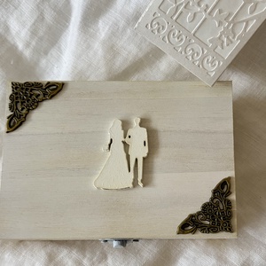 �WEDDING-LUCK BOX-Esküvői Pénzátadó Fadobozka+Sorsjegy-Nászajándék- - esküvő - nászajándék - esküvői pénzátadó doboz - Meska.hu