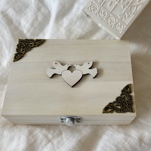 �WEDDING-LUCK BOX-Esküvői Pénzátadó Fadobozka+Sorsjegy-Nászajándék- - esküvő - nászajándék - esküvői pénzátadó doboz - Meska.hu