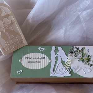 �WEDDING-DAY-Pénzátadó Dobozka- Esküvőre-, Esküvő, Nászajándék, Esküvői pénzátadó boríték, kártya, Papírművészet, MESKA
