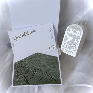Greenery-Esküvő-Pénzátadó Boríték Esküvőre- - esküvő - nászajándék - esküvői pénzátadó boríték, kártya - Meska.hu