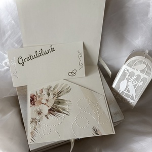 Orchidea-Esküvő-Pénzátadó Boríték Esküvőre- - esküvő - nászajándék - esküvői pénzátadó boríték, kártya - Meska.hu