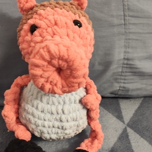 � Pihe-puha horgolt Zsoli malac / Peppa malac kistestvére (27 cm) - Meska.hu