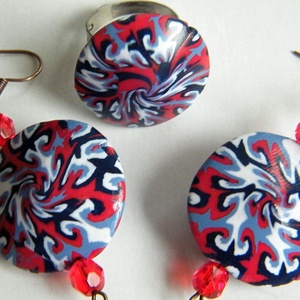 Örök körforgás ékszerszett medál, fülbevaló és gyűrű - ékszer - ékszerszett - Meska.hu