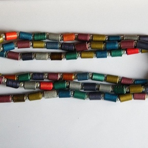 Színek játéka nyaklánc újrahasznosított papírból - ékszer - nyaklánc - hosszú nyaklánc - Meska.hu