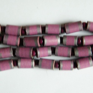 Fáradt áfonya nyaklánc újrahasznosított anyagból - ékszer - nyaklánc - hosszú nyaklánc - Meska.hu