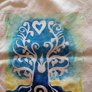 Életfás textilszatyor - táska & tok - bevásárlás & shopper táska - shopper, textiltáska, szatyor - Meska.hu