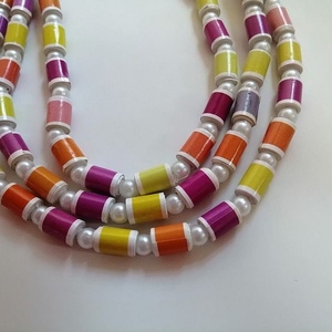 Napkelte nyaklánc újrahasznosított papírból lefoglalva famanora nevére - ékszer - nyaklánc - hosszú nyaklánc - Meska.hu