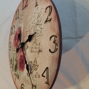 Falióra vintage stílusban kézzel festve - otthon & életmód - dekoráció - Meska.hu